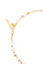 Calanthe Necklace, 18k Gold-Plated Brass & Swarovski Crystals
